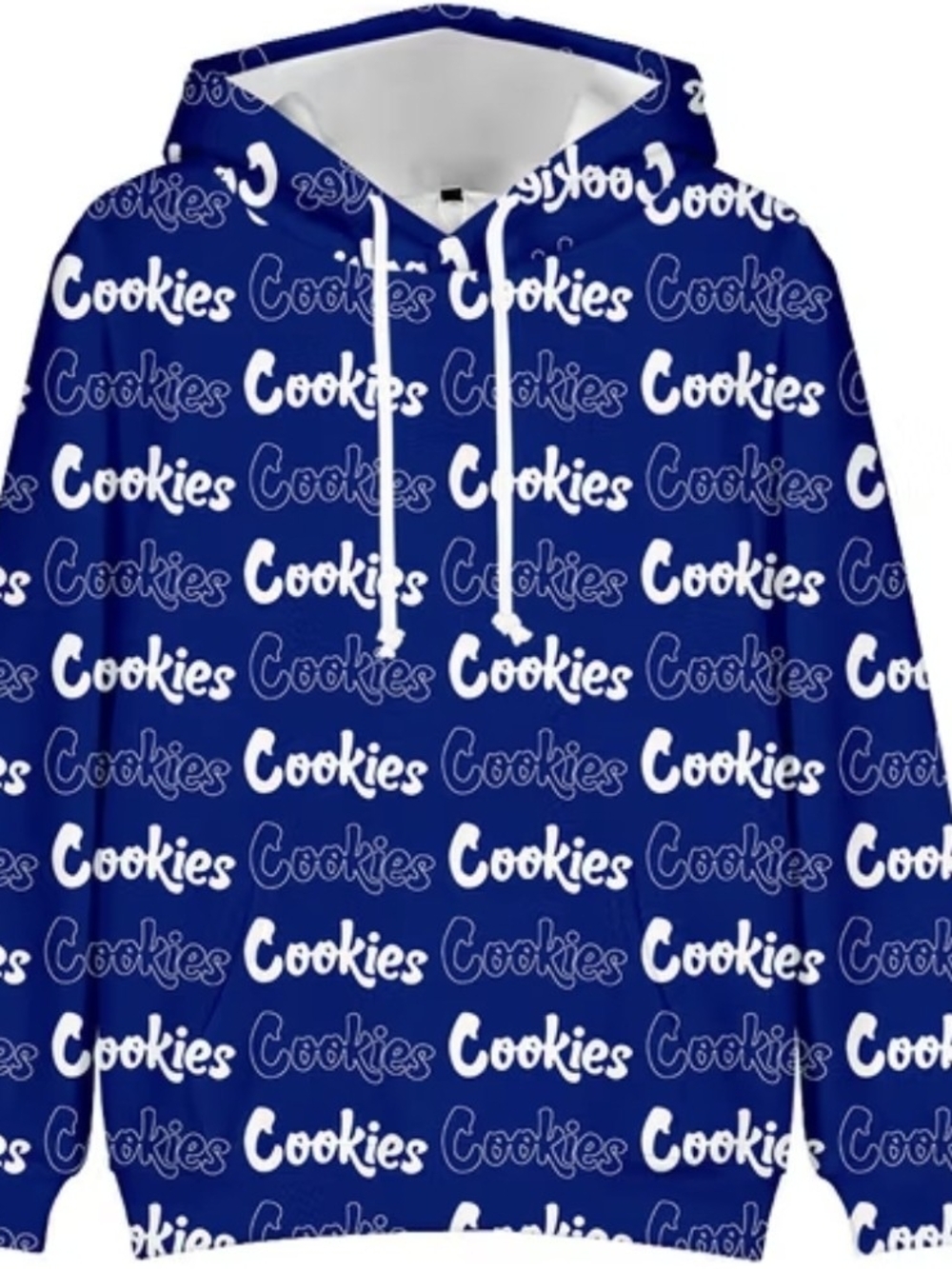 Cookies Logo Blue Men's Pullover Hoodie